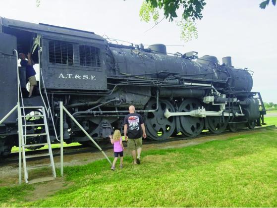 Two of the participants in the 2020 Rocky Mountain Race Week captured at one of the check points in Nebraska. Courtesy Photo