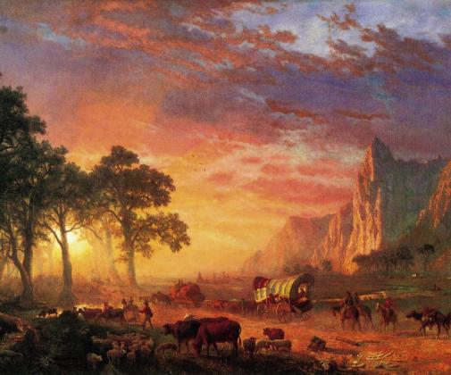 Wagon Train Painting - Thomas Whittredge Courtesy Photo