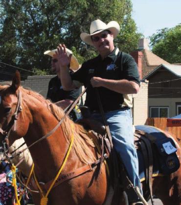 Sheriff Kirk Taylor particpating in a parade in Pueblo, Colorado. Courtesy Photo