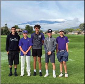 The Rye High Golf team (L-R) Anthony Hutcheson, Brandon Burbidge, Elias Guzman, Jay Graham.,Nicolas Goldberg Courtesy Photo