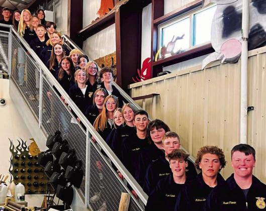 The FFA Greenhands (Ag 1 students) proudly display their FFA jackets. Courtesy Photo