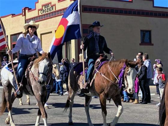 Rye Colorado City Saddle Club in the 2021 Homecoming Parade