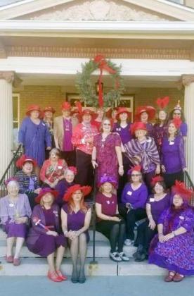 Red Hat Ladies Celebrate Christmas at the Abriendo Inn
