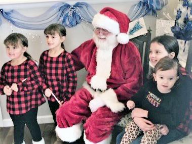 Santa with children from Rye