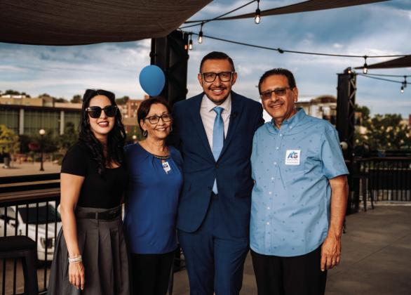 Aaron Gutierrez with wife, Rochelle Gutierrez, and parents, Ray and Gloria Gutierrez Courtesy Photo