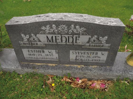 Sylvester and Esther Medde Tombstone Courtesy Photo