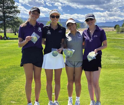 RHS Golf (left to right): Reese Simpson, Hannah Davis, Gloriana Ruiz, Olivia Donlon Courtesy Photo