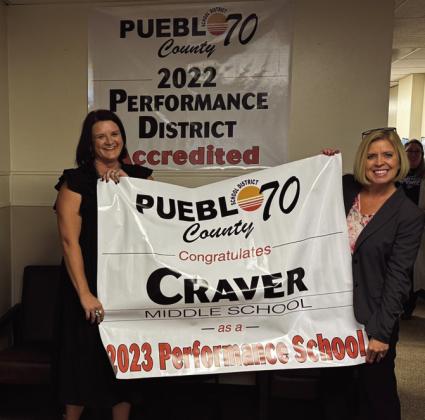 District 70 Schools Presented Performance Banners