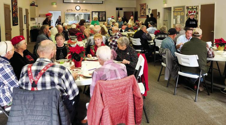 Community members packed the room at the Methodist Church for the annual Faith Circle Senior luncheon. Photo by Shirley Pigg