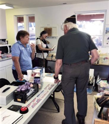 Greenhorn Valley residents donated items for the VFW Post 7305 fundraising yard sale, held each September. Photo by Shirley Pigg