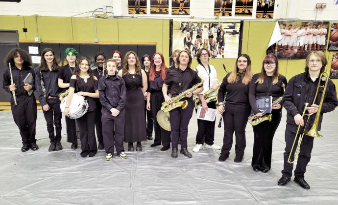 The Rye High School Rock Band attended the Canon City Blossom Music Festival. Courtsy Photo