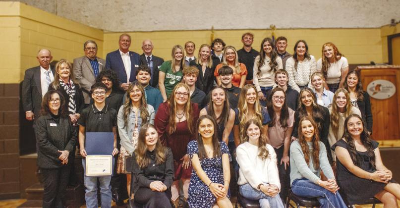 The San Isabel Electric Association Board of Directors with the 2026 Scholarship recipients. Courtesy Photo