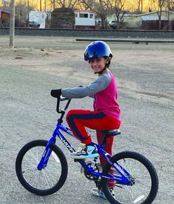 Ashleigh Okins said she had never seen this young foster child’s smile, until he received this bike for Christmas which was provided by local churches to help the foster children at Hope &amp;amp; Home. Courtesy Photo