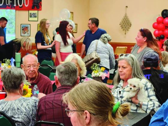 Rye Fire Protection District Chief Steve Bennett received warm wishes and expressions of gratitude from the Greenhorn Valley community at his retirement from the district. RFPD Chief Bennett served 23 years Photo by Shirley Pigg