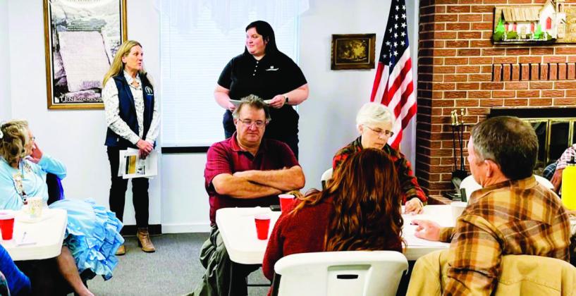 - Catie Cramer and Sue Vande Woude shared with the crowd options to help with the veterinarian shortage. Courtesy Photo