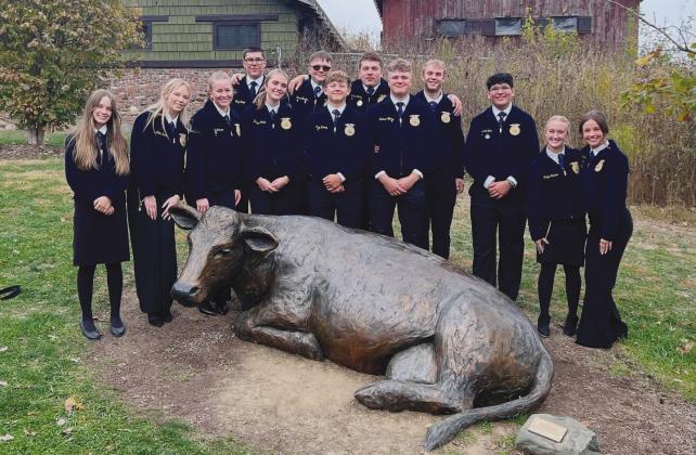 Rye FFA at Traders Point Creamery learning the processes of making honey and milk. Courtesy Photo