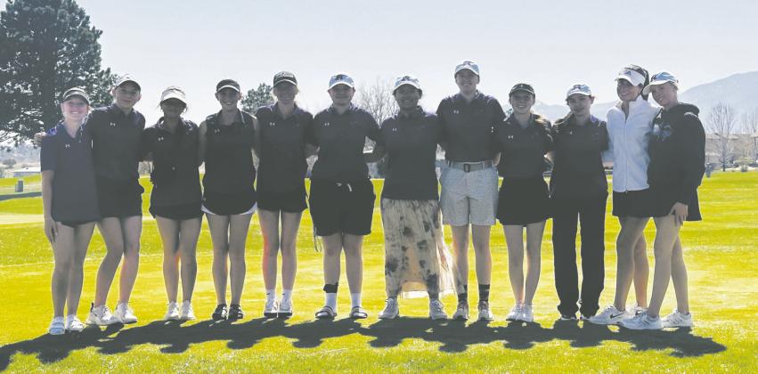 RHS Girls Golf Team - (L-R) Kenzie Nielson, Lauren Miller, Gloriana Ruiz, Kelsy Stribling, Olivia Donlon, Emma Garcia, Marie Martinez, Tavie Hunter, Olivia Garrison, Kendall Lathrop, Hannah Davis, Adiena Jarbo Courtesy Photo