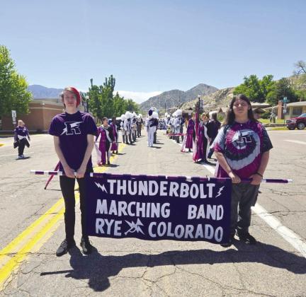 Rye High School’s new marching band does well in first competition. Courtesy Photo