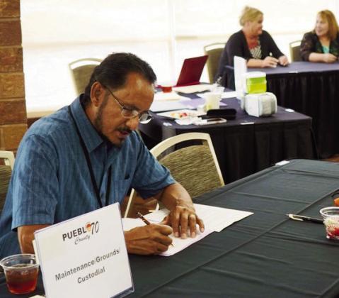 A D70 job fair attracted many interested applicants at the July 20, Pueblo Convention Center event. Courtesy Photo