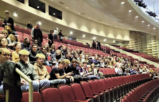 Rye High School Drama and Music students attend Les Miserables at the Denver Center for the Performing Arts. Courtsy Photo