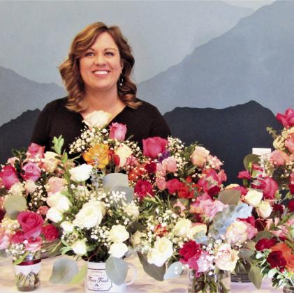 Top: Mountain Blooms owner/operator Laney Dockter