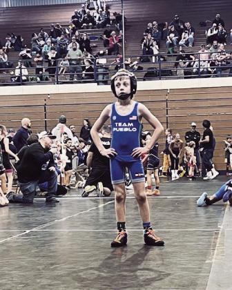 Brett Repka, Colorado City, wrestling for Team Pueblo. Courtesy Photo