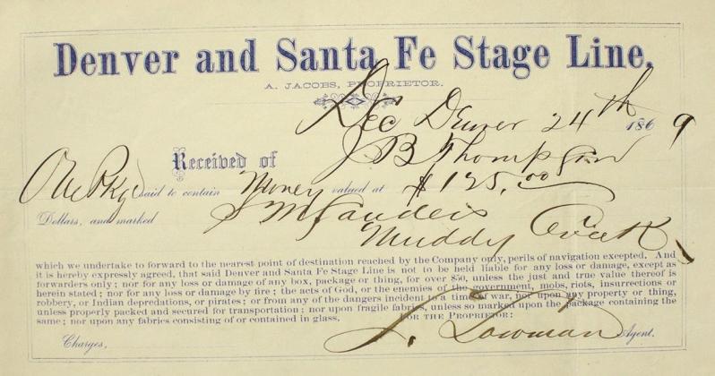 Stage Line Receipt Courtesy Photo
