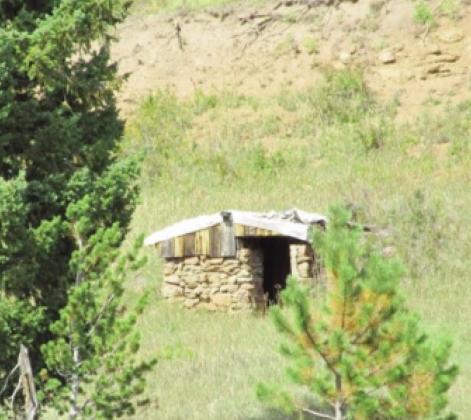 The Konn family cabin stood in front of this old root cellar which is all that remains of the Konn place. Courtesy Photo