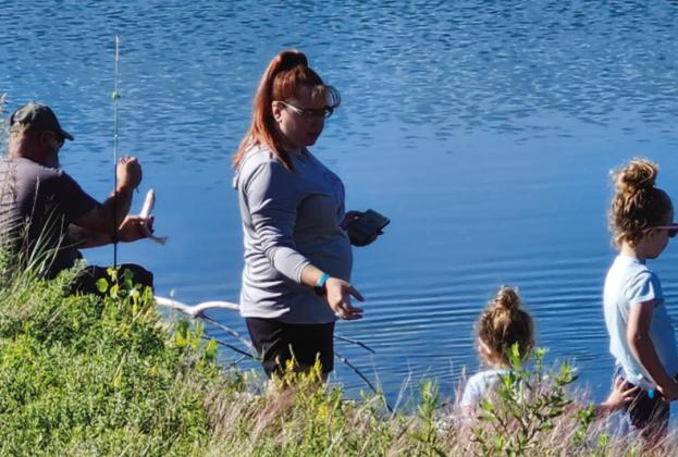 It was a beautiful day at Lake Beckwith as families gathered to participate in the 2025 Rueben Espinoza Fishing Derby. Photo by Shirley Pigg