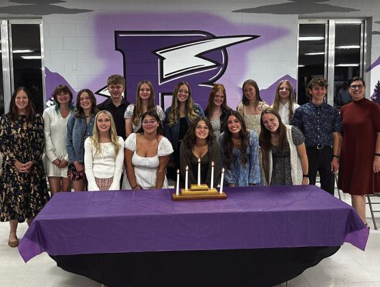 Fourteen outstanding students were inducted into the Rye High School National Honor Society on October 15, 2025 Courtesy Photo