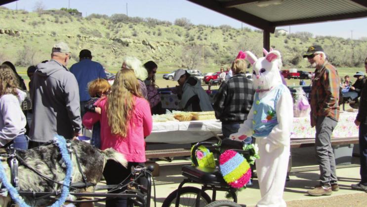The Sangre de Cristo VFC Easter Egg Hunt brings over 100 children to the Greenhorn Meadows Park. Photo by Shirley Pigg