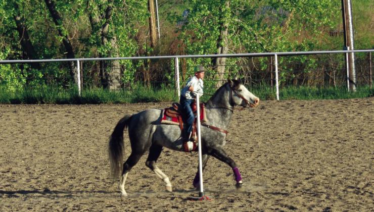 The RCC Saddle Club is blessed with a great arena, beautiful scenery and much cooler temperatures than other areas. Photo by Shirley Pigg