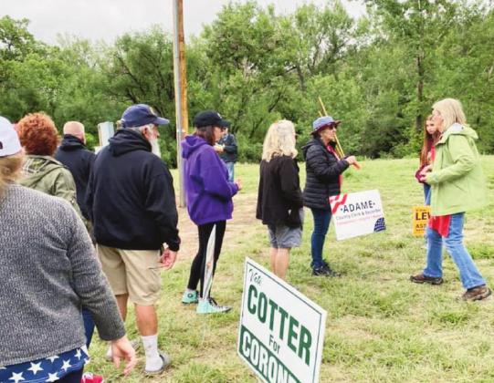 The Pueblo County Republican Party enjoyed cool weather and an old-fashioned dessert walk following the barbeque on Sunday afternoon. Courtesy Photo