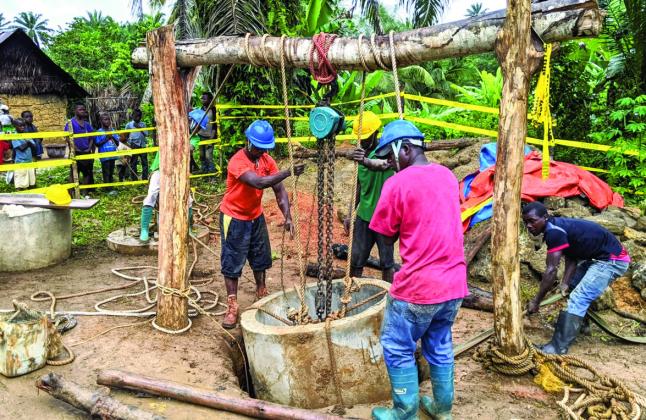 A well being drilled. Courtesy Photo