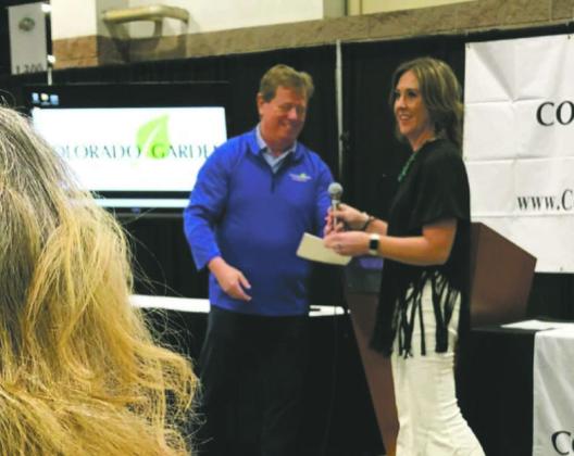 Ashley Tremain accepts the $75,000 check for the Craver FFA Program Courtesy Photo