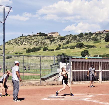 Baseball tournaments were a popular acitivity at Greenhorn Valley Days held at the Greenhorn Meadows Park on Saturday. Photo by Shirley Pigg