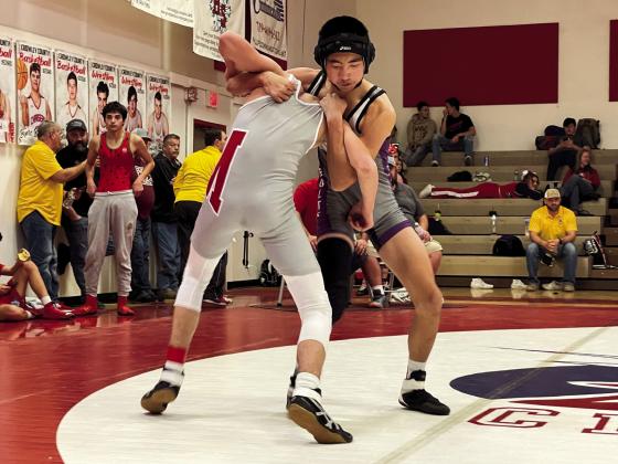 Andy Prichard placed 5th in the 113 pound weight class at the Santa Fe League Tournament held last Thursday. Courtesy Photo