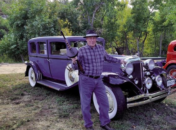 First Place winner of the 8th Annual Colorado City/Rye Lions Club Car Show, Mike Simpson, with his 1931 Buick. Photo by Shirley PIgg