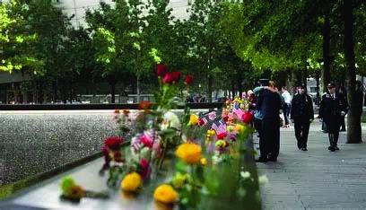 Victims’ families congregate at ground zero to remember loved ones who lost their lives during the 9.11.01 terrorist attacks on our country. Courtesy Photo