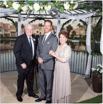 Mike Peck (center) , of the Rye Cafe, with parents Dick and Sue Peck. Courtesy Image