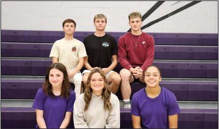 The Rye High School 2023 Homecoming Court candidates, top row (L-R): Mason Ford, Codah Graber, Dylan Hurne bottom row (L-R): Kendall Himmelberg, Brooke Panter, Jordan Holgerson Photo courtesy of Morgan Gallegos