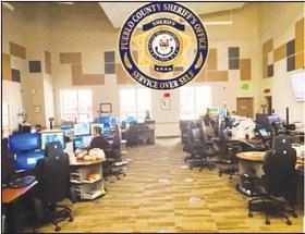 A peak into the telecommunications room of the Pueblo County Sheriff's Office. Courtesy Photo