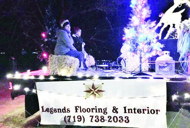 The 2022 Greenhorn Valley Chamber of Commerce Parade of Lights first place winner, Legends Flooring and Interior. Photo by Shirley Pigg