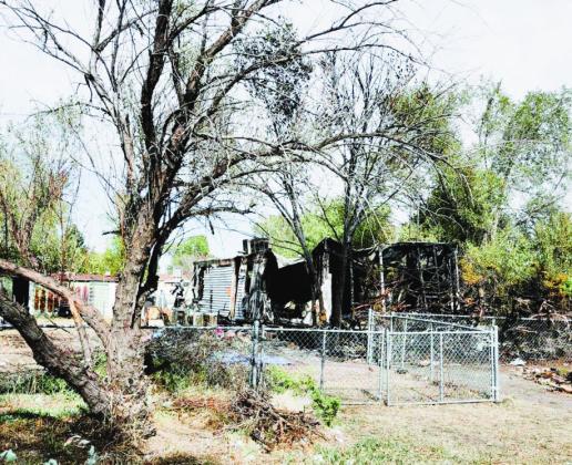 Home on Blue Spruce Drive in Colorado City destroyed by fire . Courtesy Photo