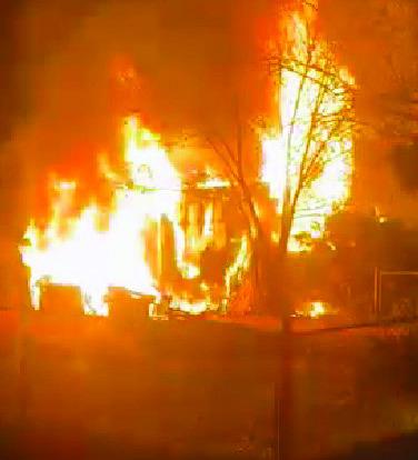 Applewood area home fire on October 31. Courtesy Photo