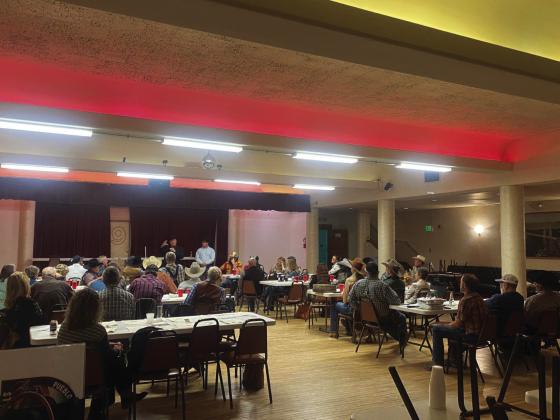 About 45 people gathered for the Pueblo County Stockmen's Association annual meeting and dinner at the Elks Lodge in Pueblo. Courtesy Photo