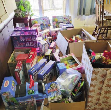 Hundreds of toys were gathered from Fast Break and the Nomad Group for the Annual Lions Club Christmas Toy Drive. Courtesy Photo