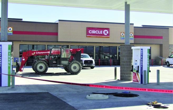 The beginning of March is the projected opening for the new Circle K in Colorado City. Photo by Shirley Pigg