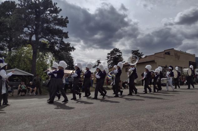 The newly revived RHS marching band led the Homecoming Parade on Friday afternoon. Courtesy Photo