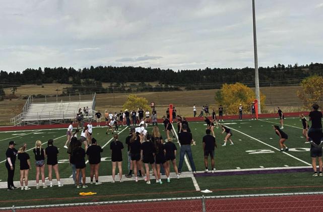 The RHS Homecoming Powder Puff team takes the field. Courtesy Photo